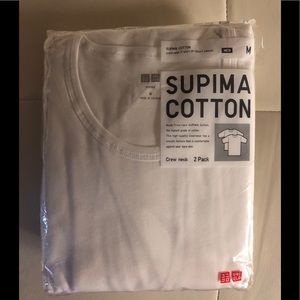 Uniqlo mens supima cotton t shirt 2 pack